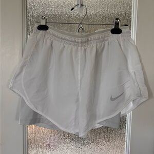 Nike dri fit running shorts with compression underneath